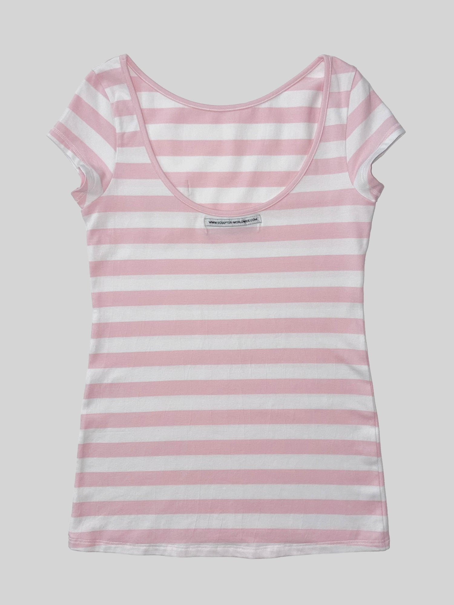 Sweet Kitty Stripe Dress Pink