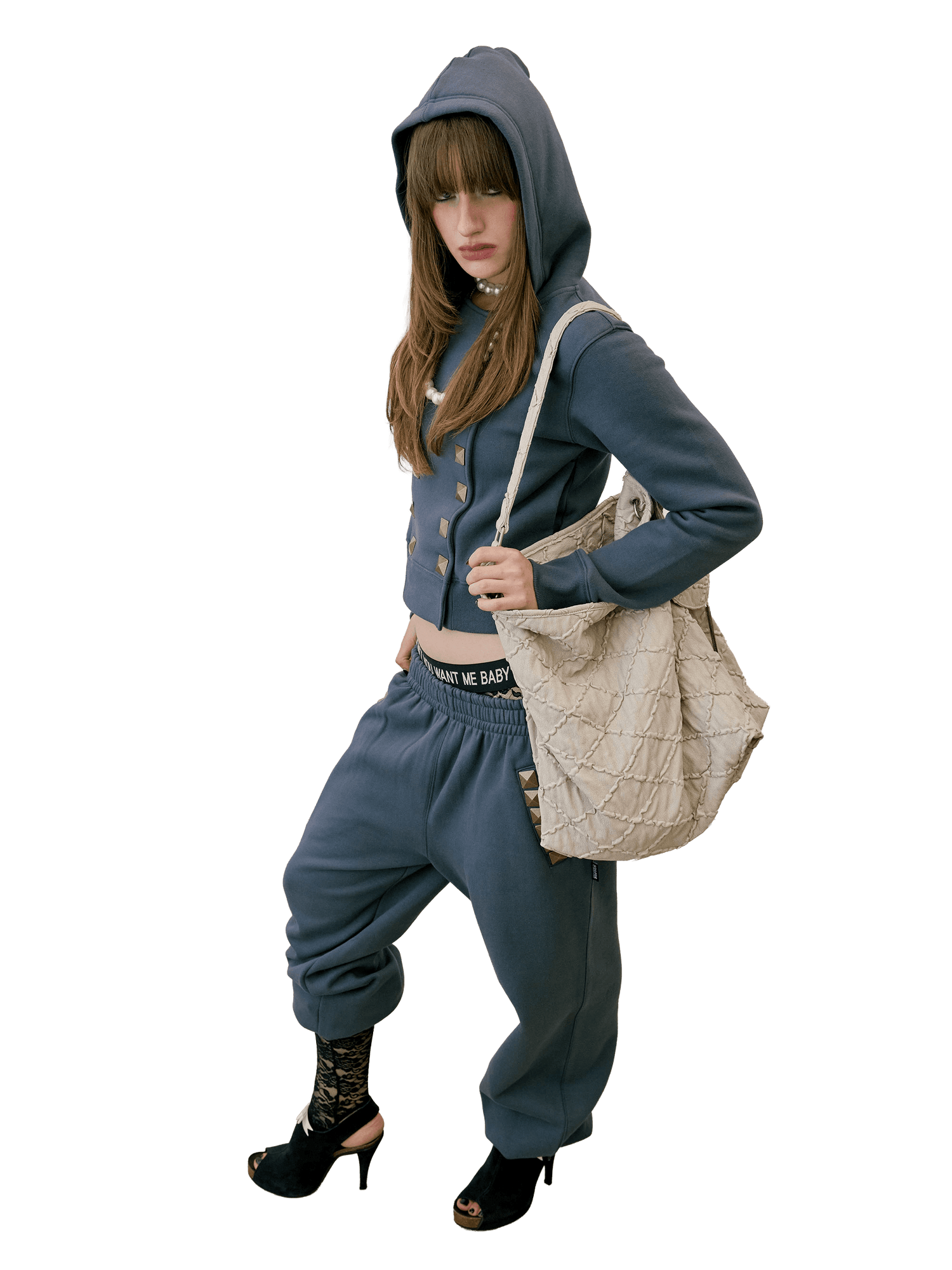 Quilted Slouch Bag Stone