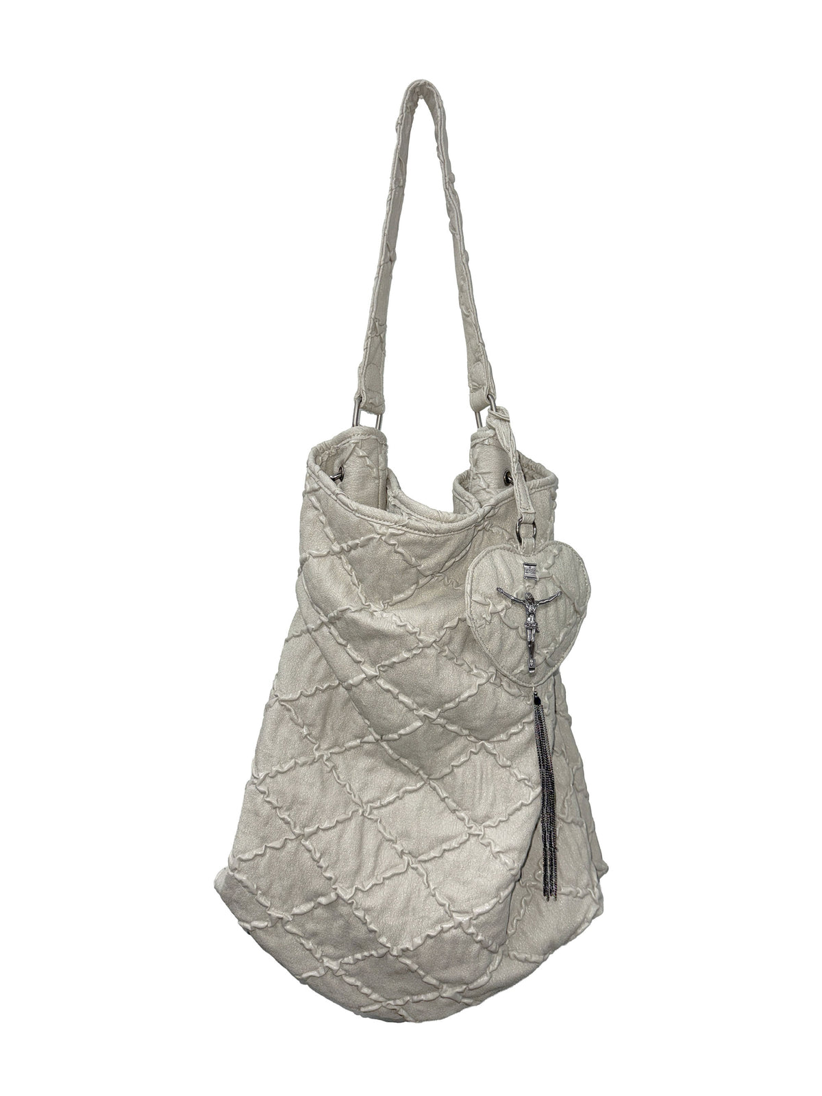Quilted Slouch Bag Stone