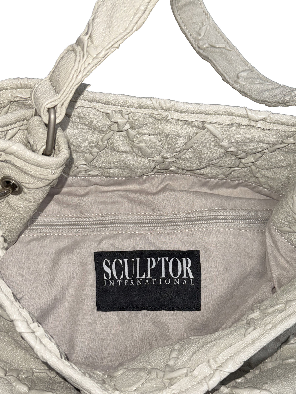 Quilted Slouch Bag Stone