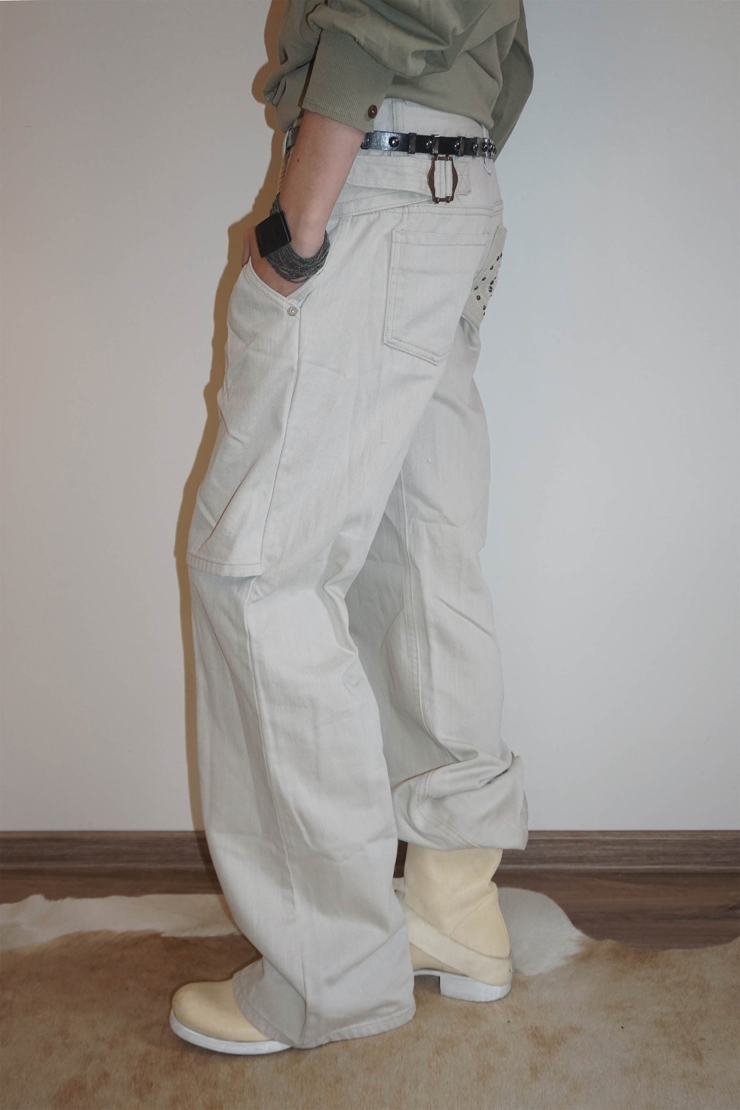 Apron Layered Denim Raw