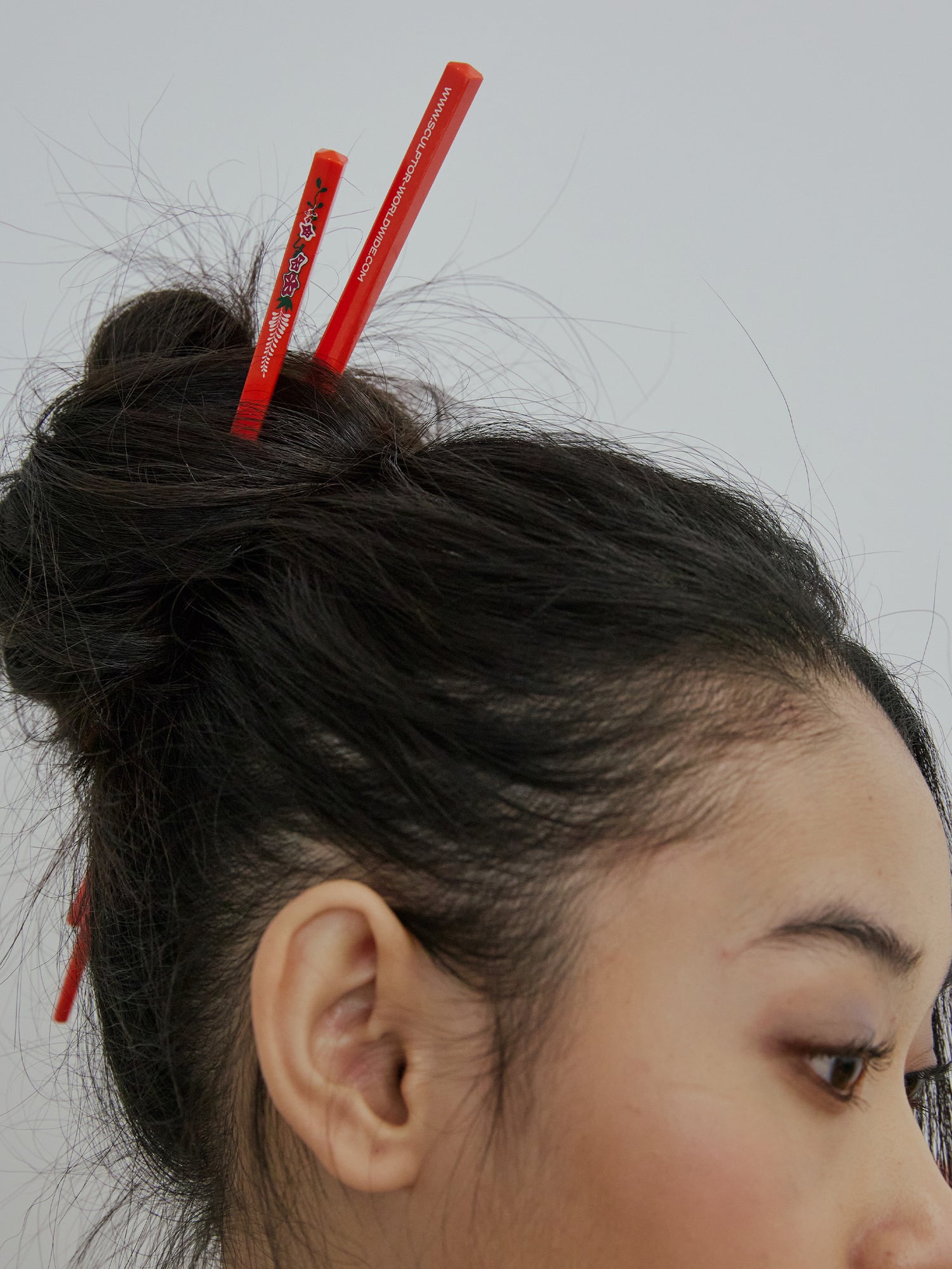 Zen Hair Sticks Red