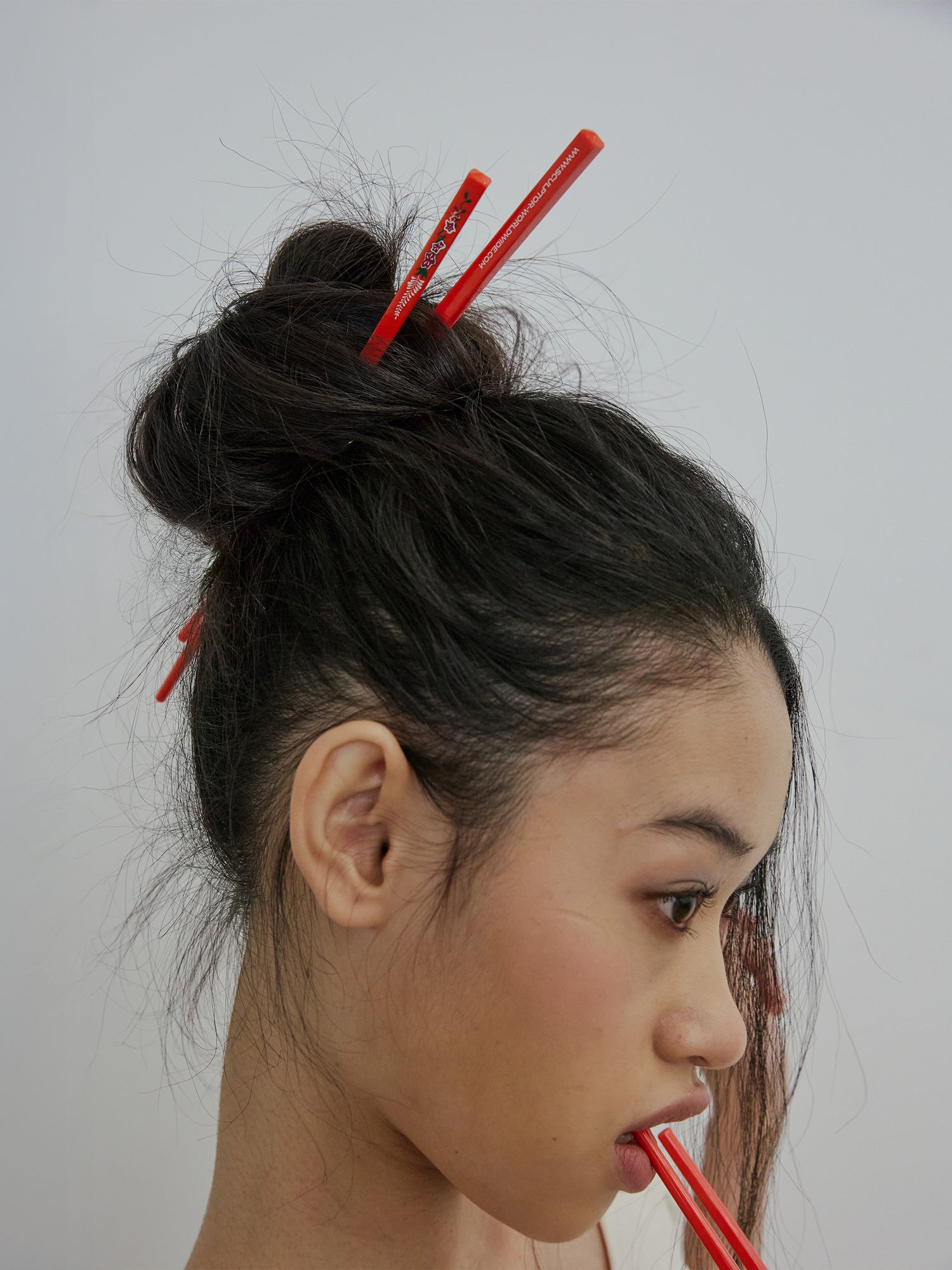 Zen Hair Sticks Red
