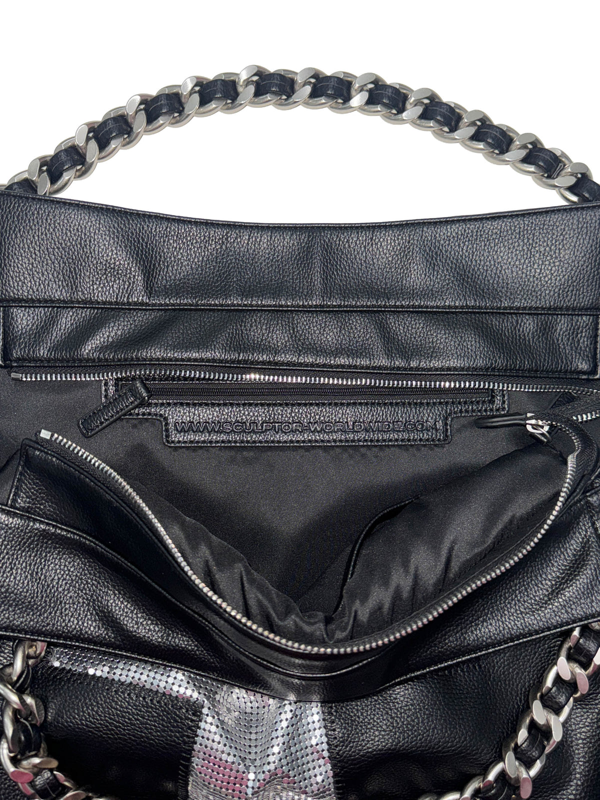 Cross Chainmail Big Bag Black