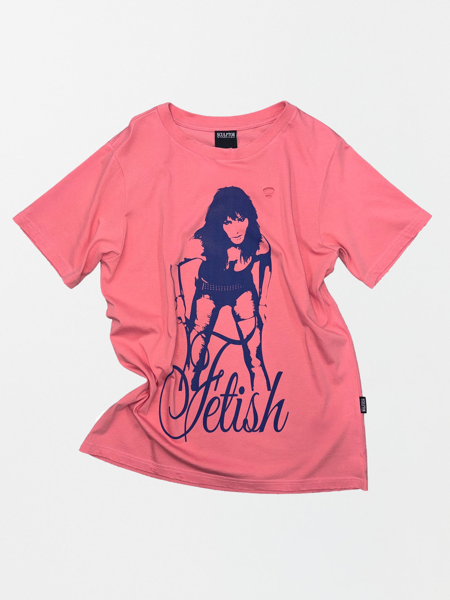 Distressed Muse Tee Salmon
