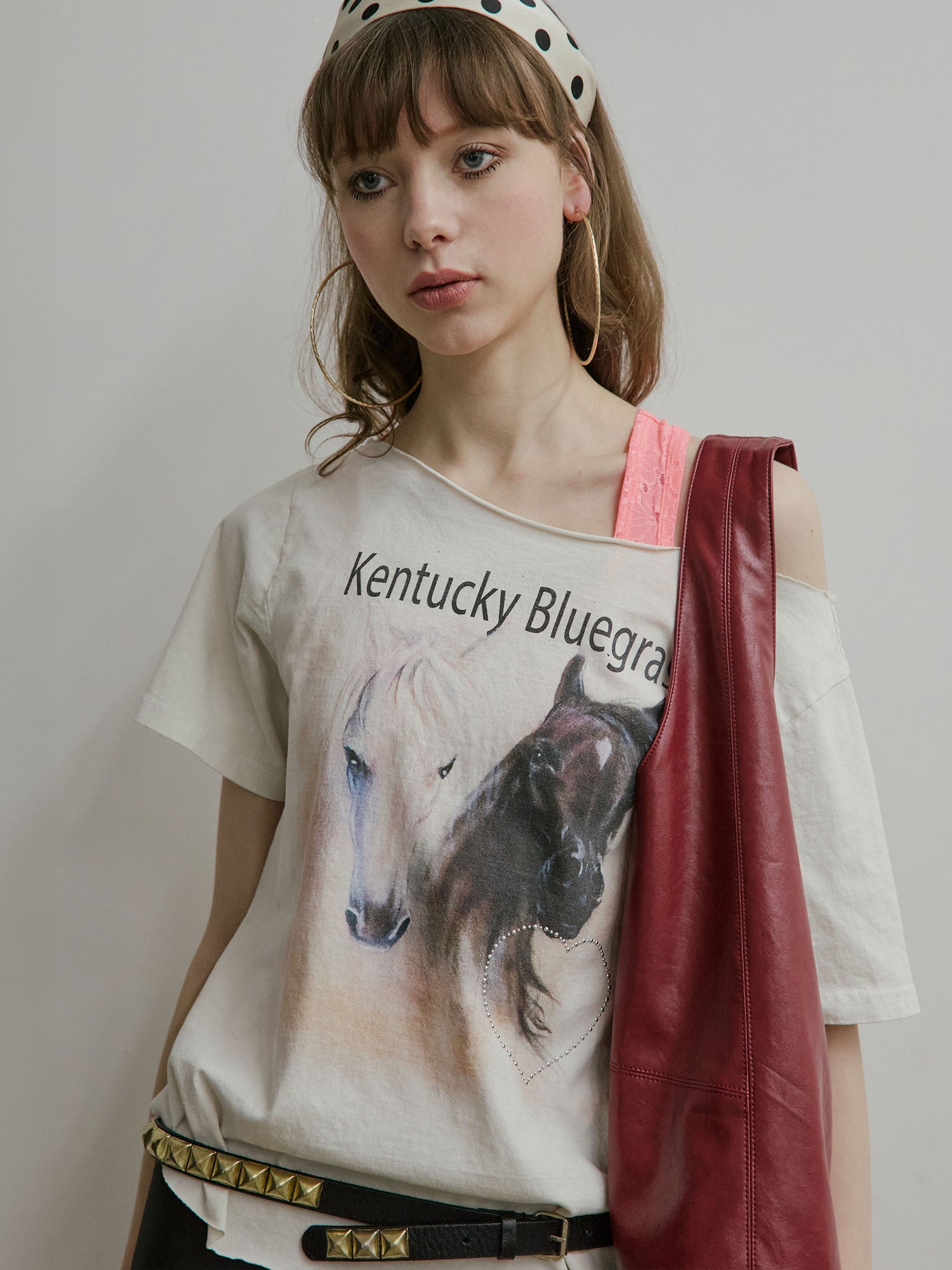 Sheriff Cut Out Tee Dirty White