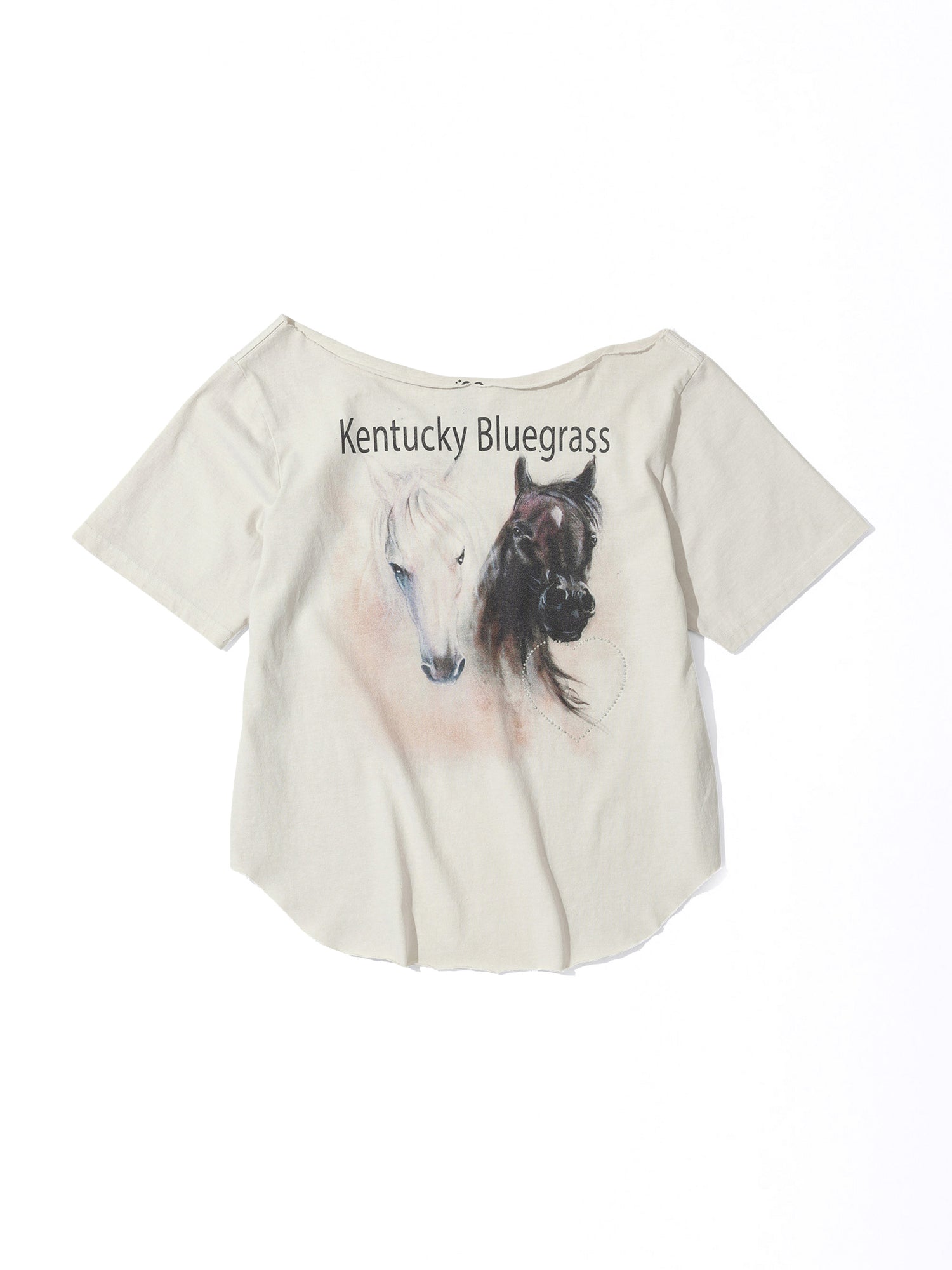 Sheriff Cut Out Tee Dirty White