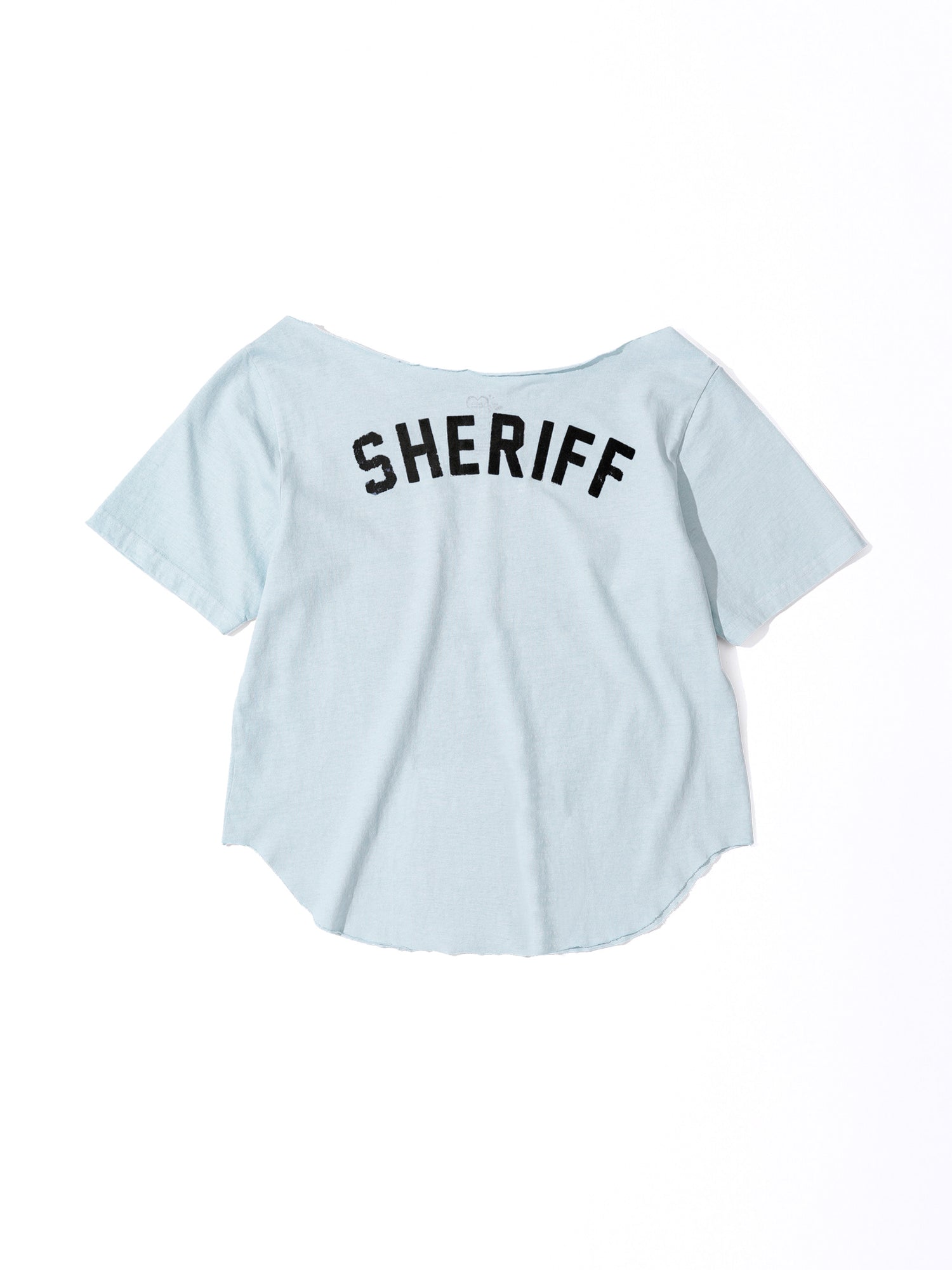 Sheriff Cut Out Tee Misty Blue