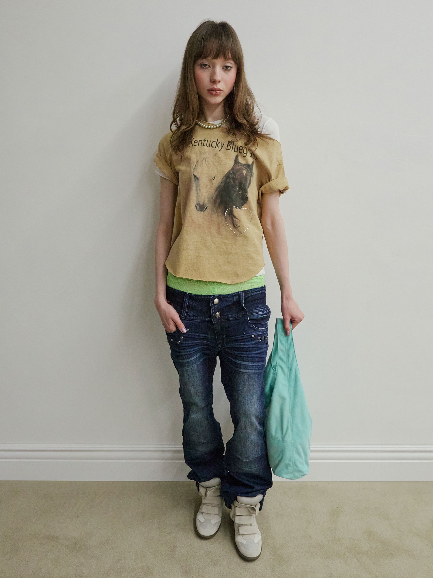 Sheriff Cut Out Tee Yellow