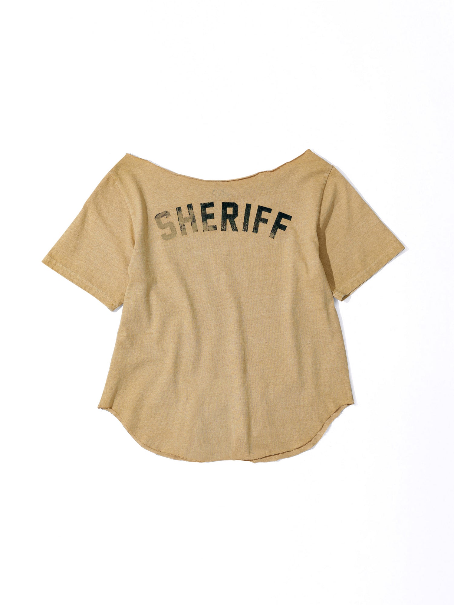 Sheriff Cut Out Tee Yellow