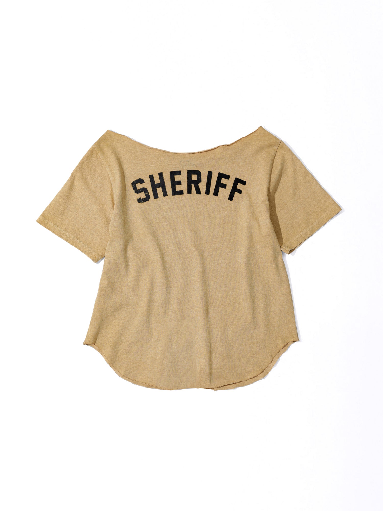 Sheriff Cut Out Tee Yellow