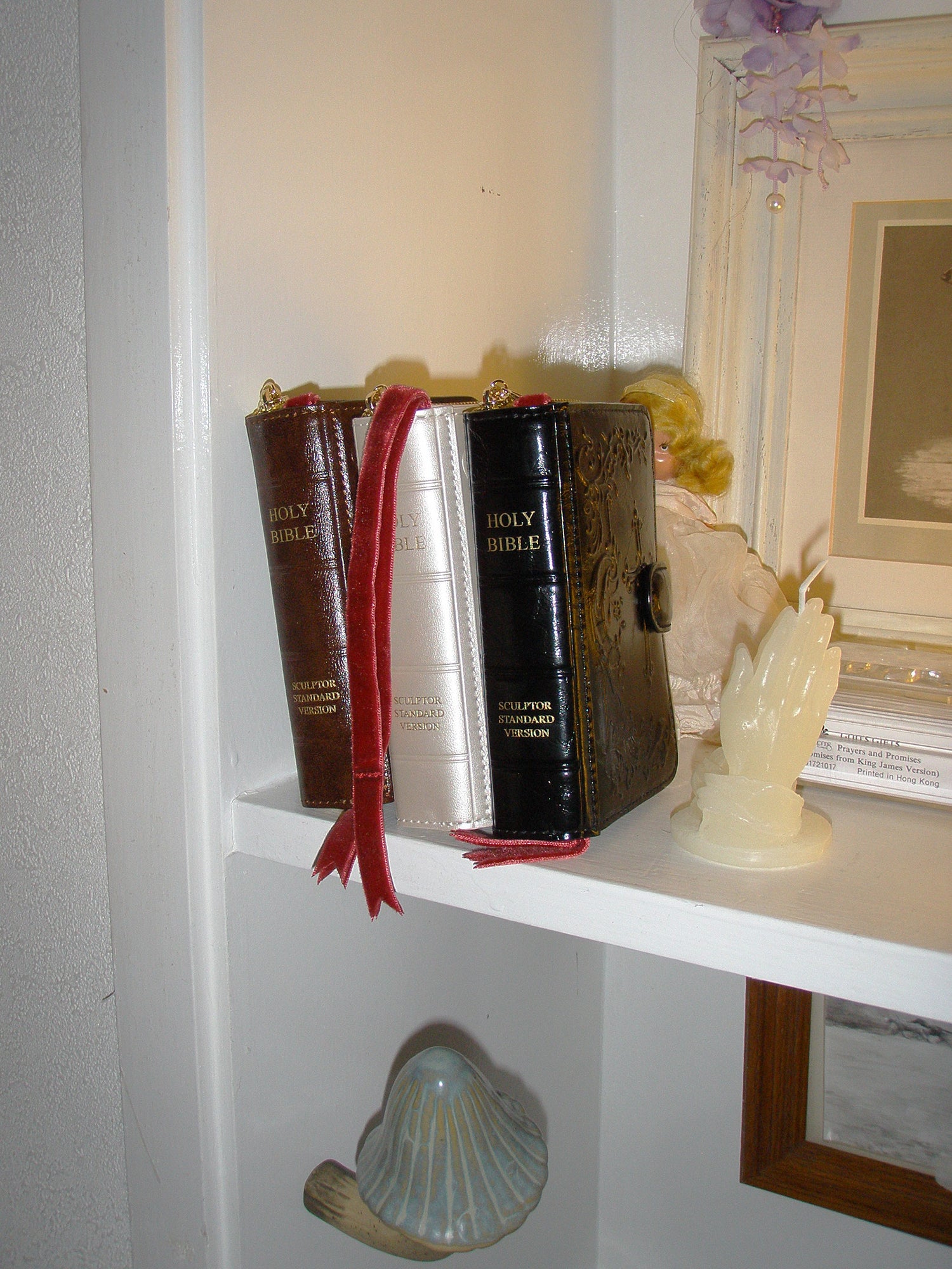 Sinner Wallet Metallic Ivory