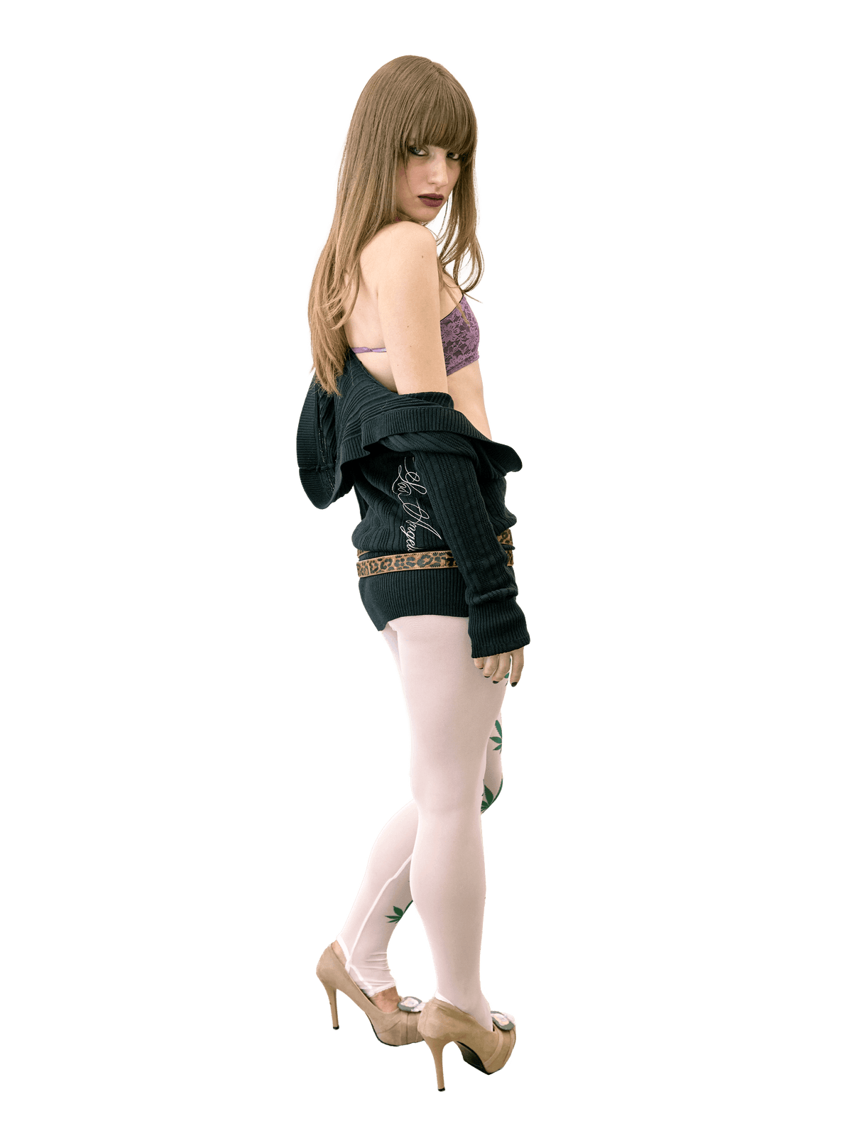 Stoner Girl Tights White