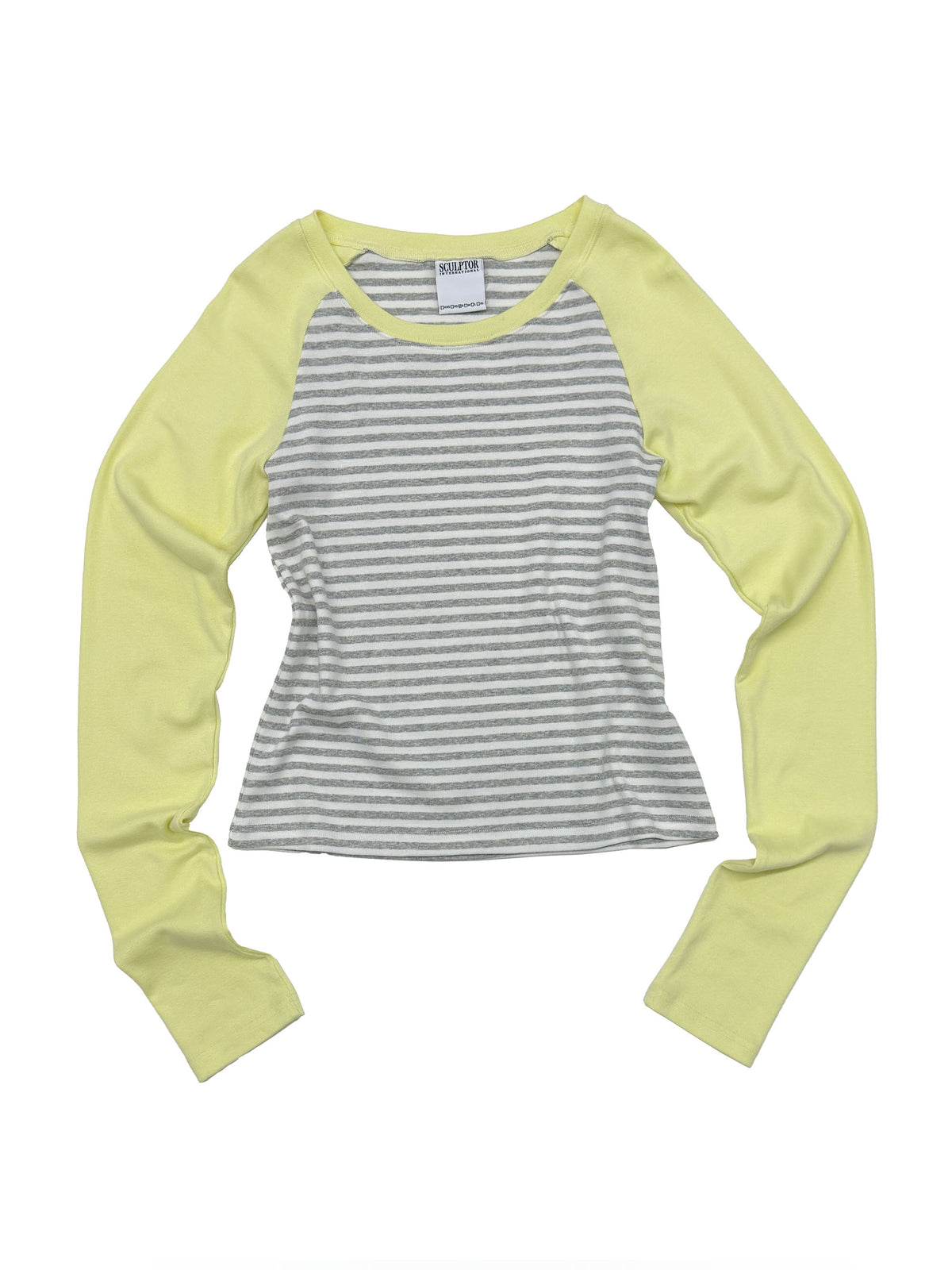 Striped Raglan Tee Lemon