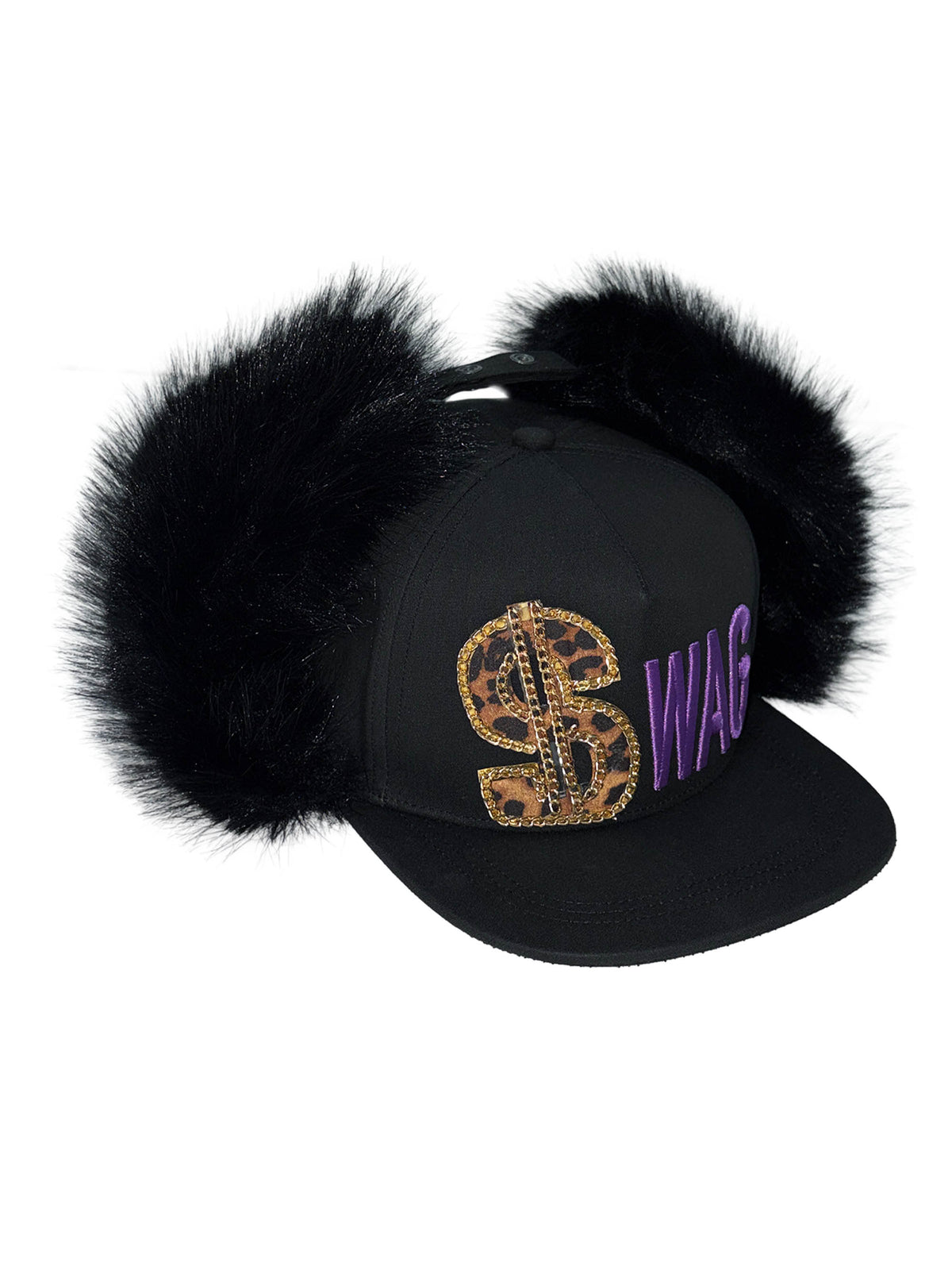 Swag Twill Earflap Cap Black