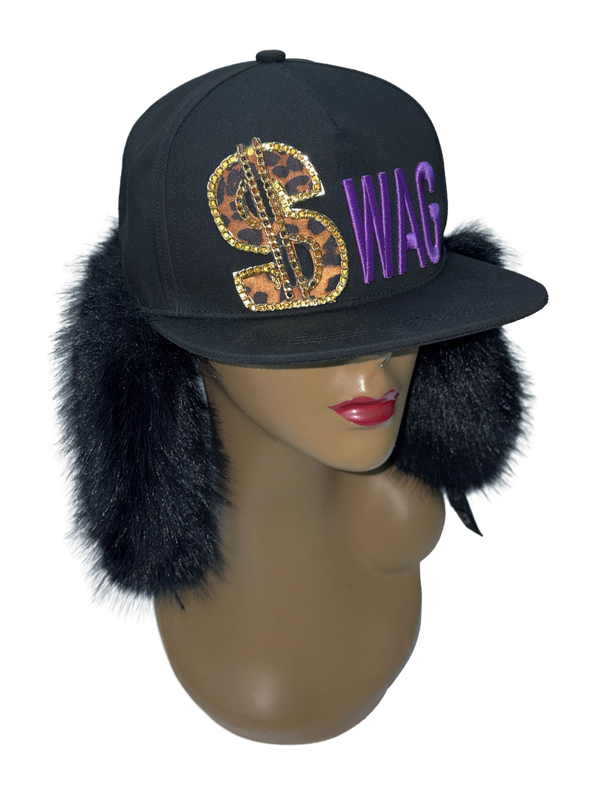 Swag Twill Earflap Cap Black