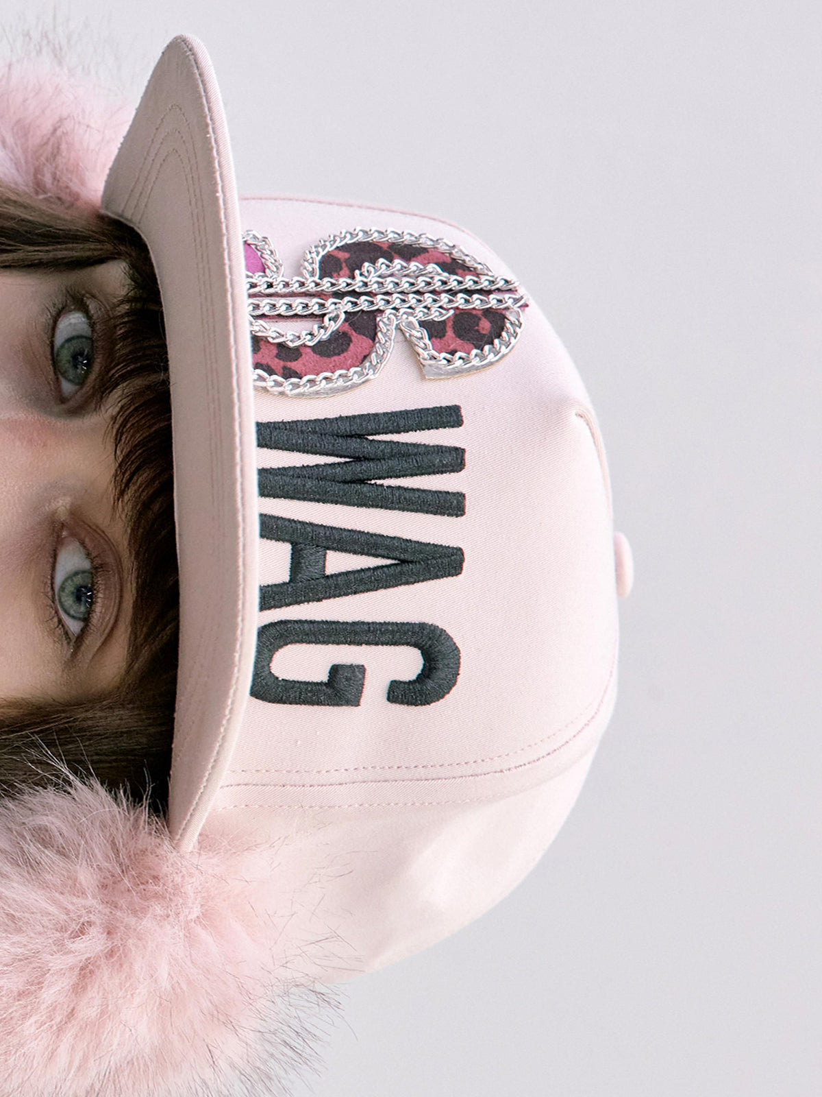 Swag Twill Earflap Cap Pink