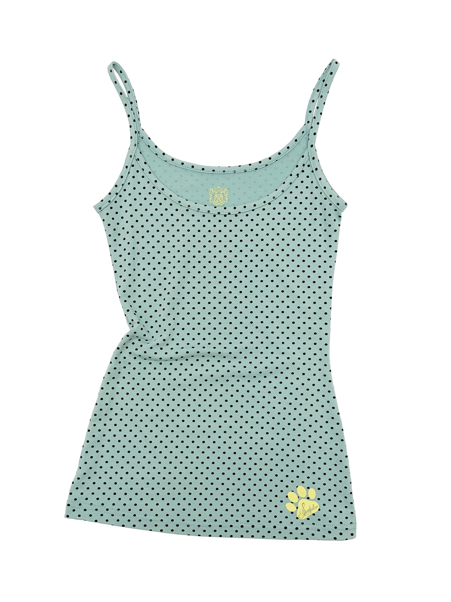 Sweet Kitty Dot Tank Top Mint