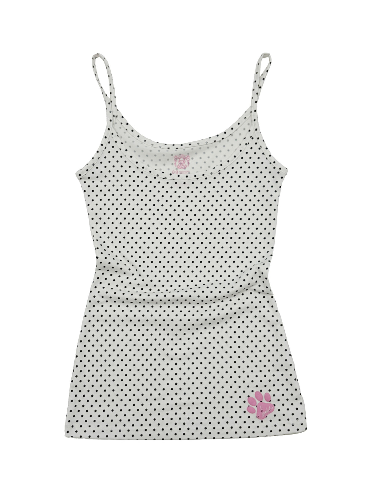 Sweet Kitty Dot Tank Top White