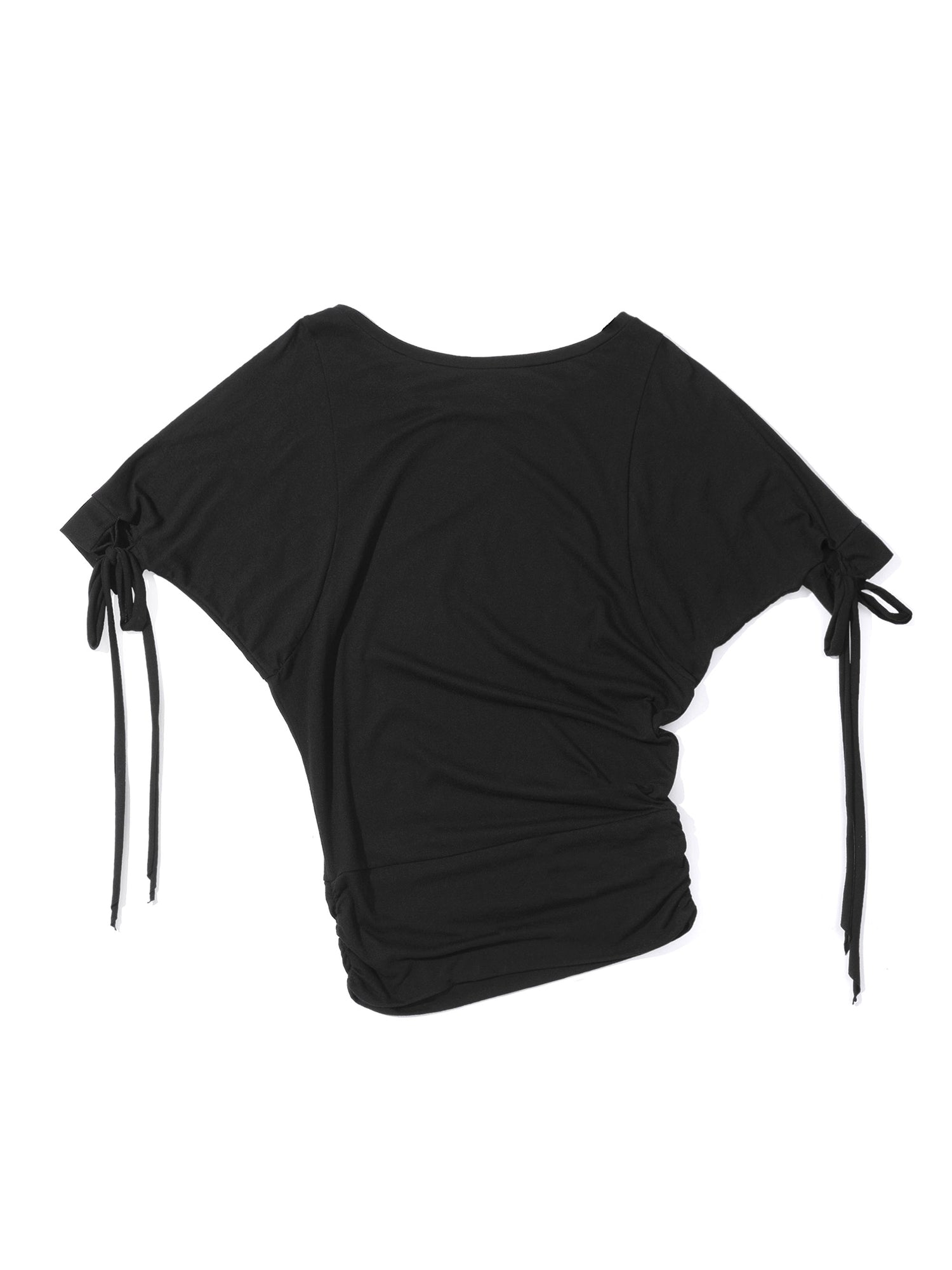 Tie Sleeve Tee Black