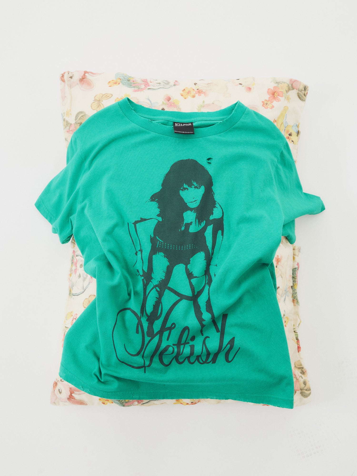 Distressed Muse Tee Turquoise