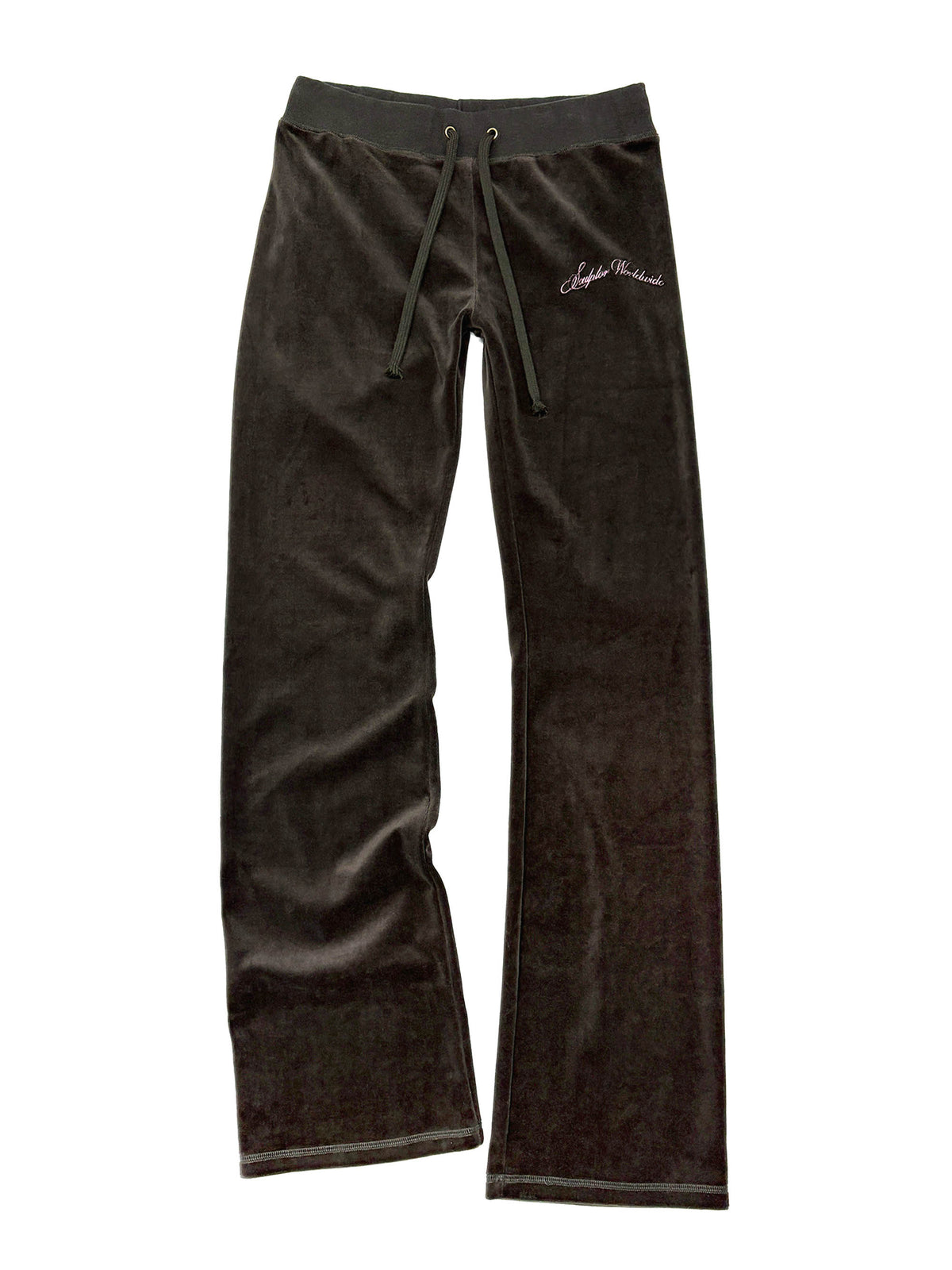 Velour Track Pants Brown