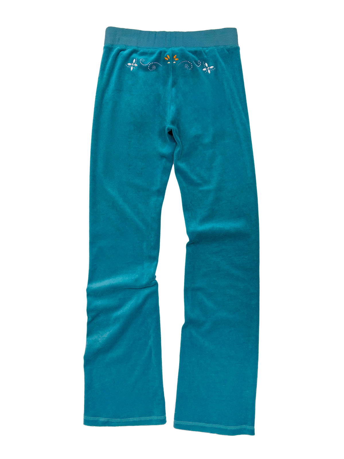 Velour Track Pants Teal