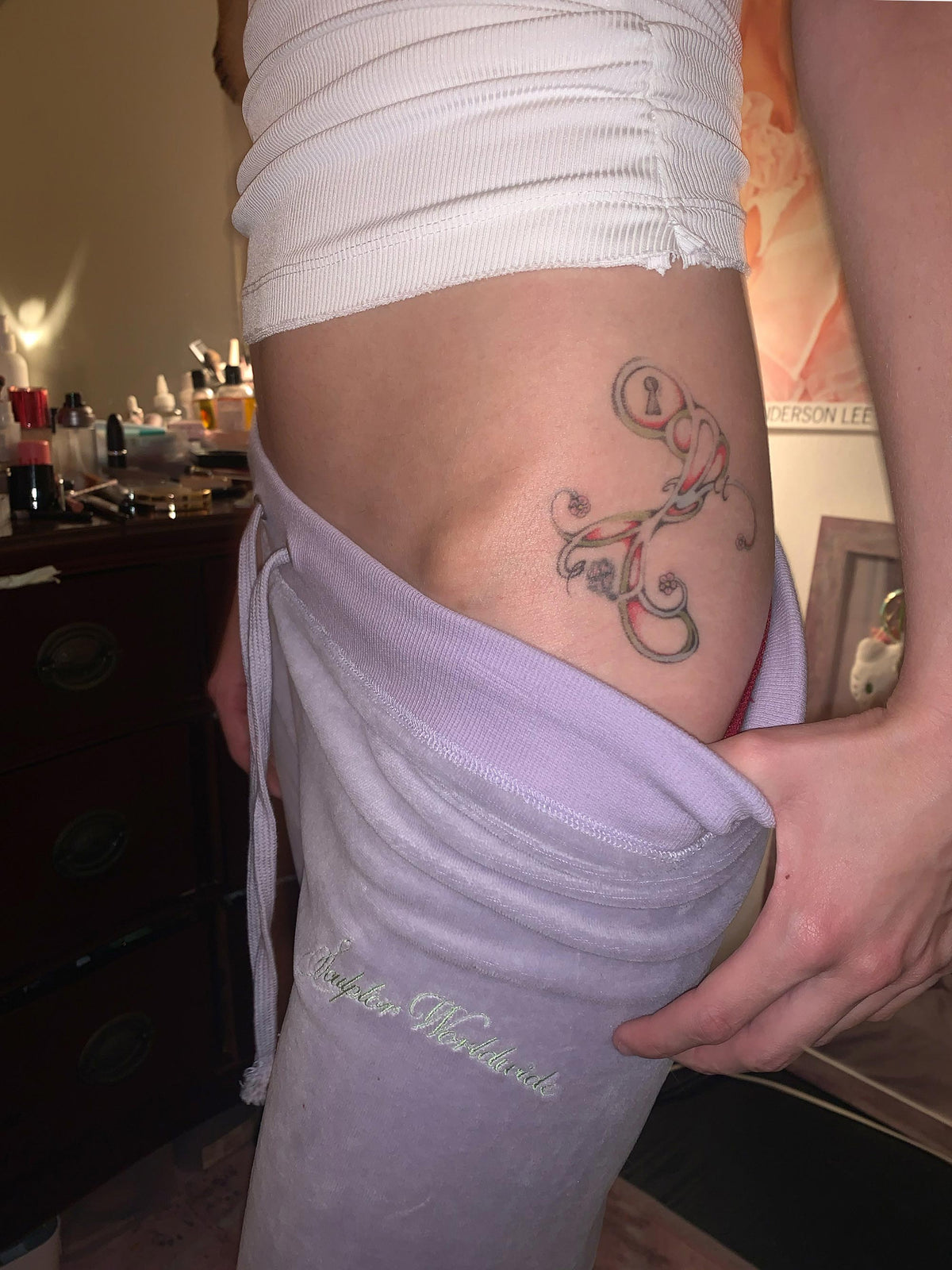 Velour Track Pants Ube Purple