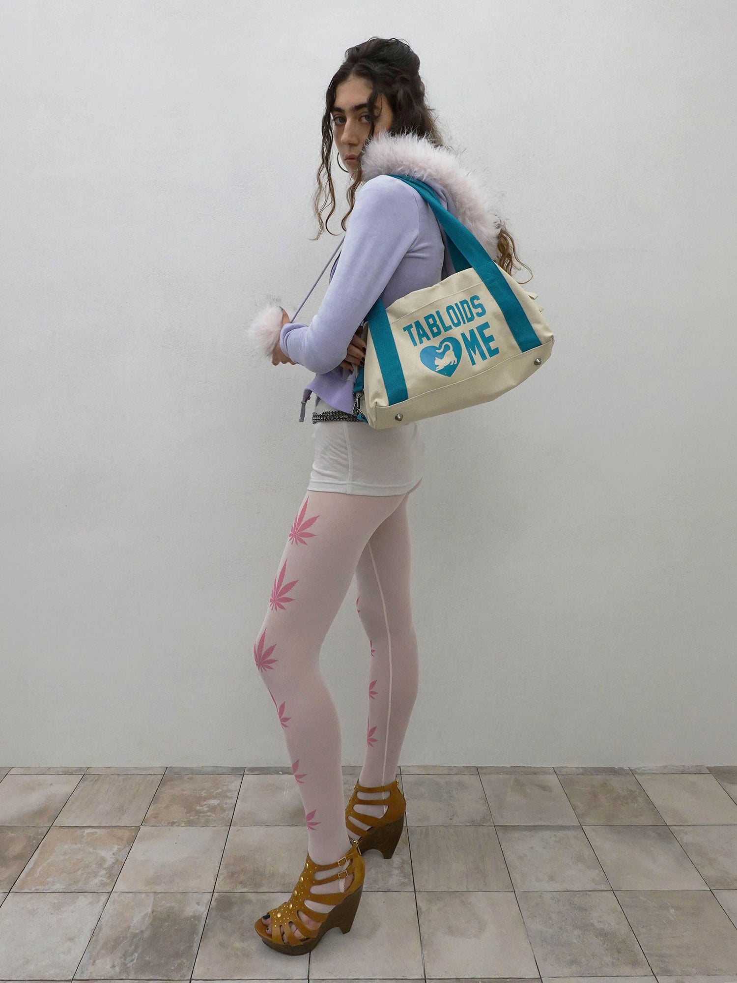 Vintage Canvas Bowling Bag Cream