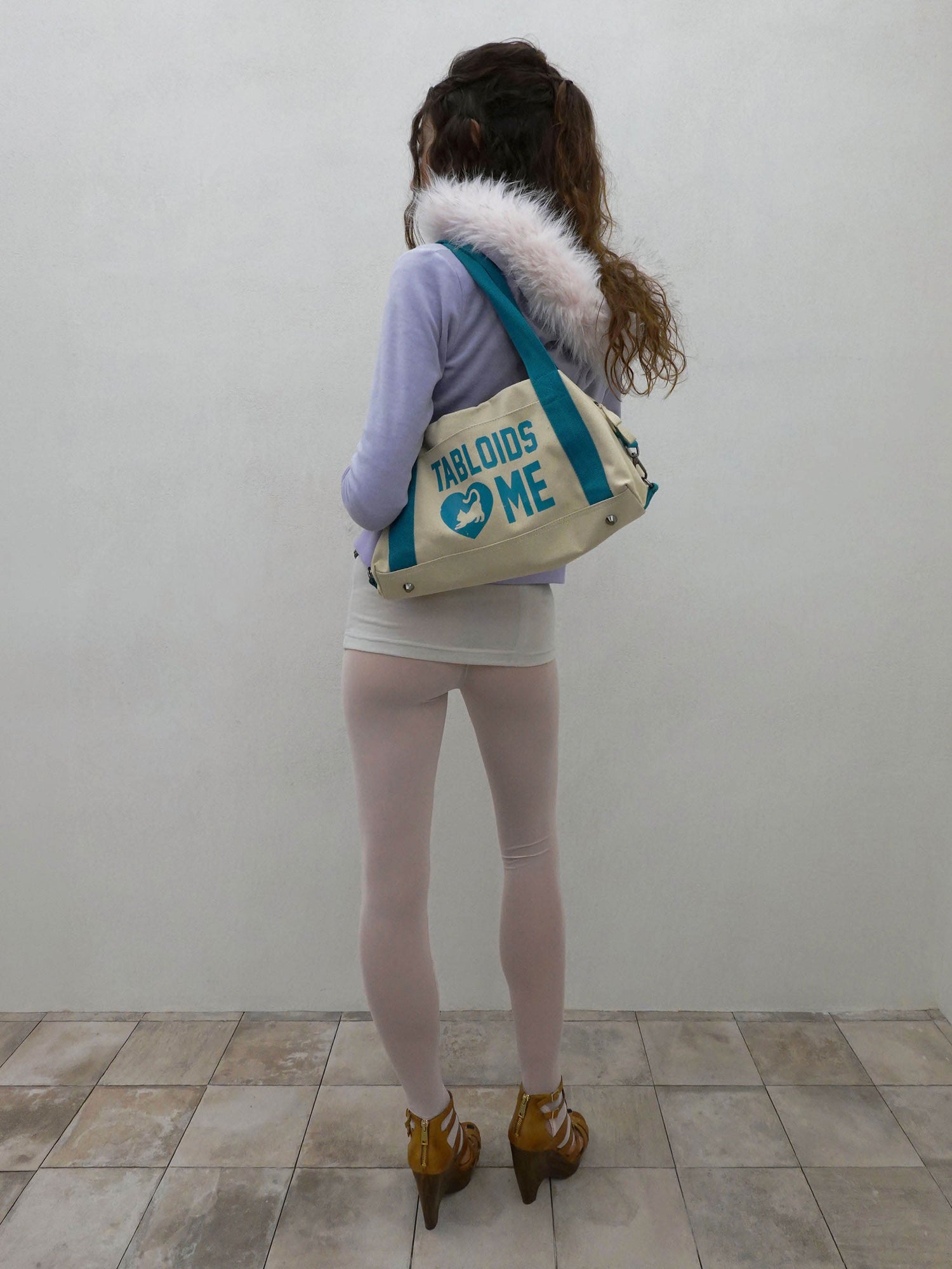 Vintage Canvas Bowling Bag Cream