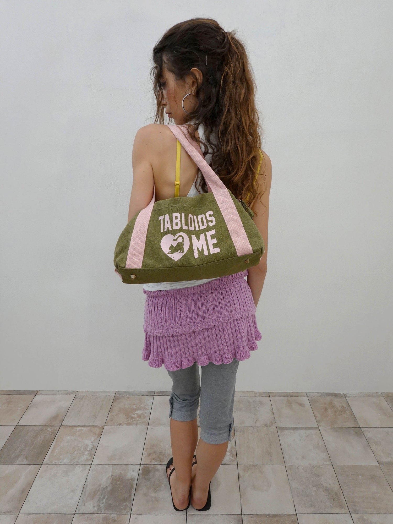 Vintage Canvas Bowling Bag Khaki