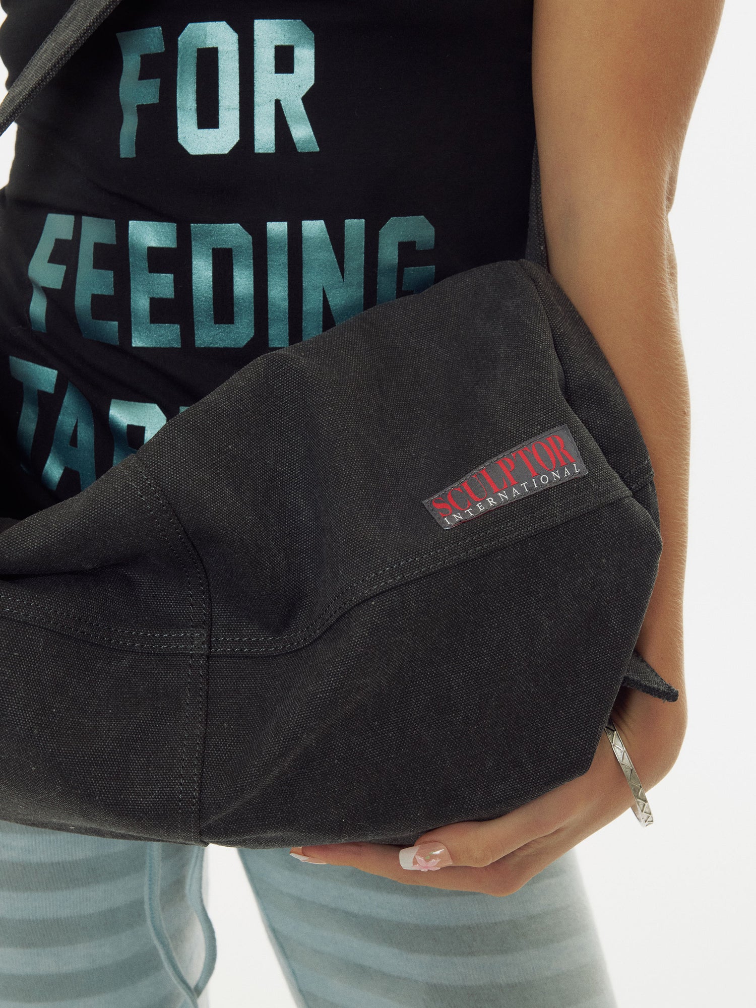 Vintage Canvas Duffel Bag Black