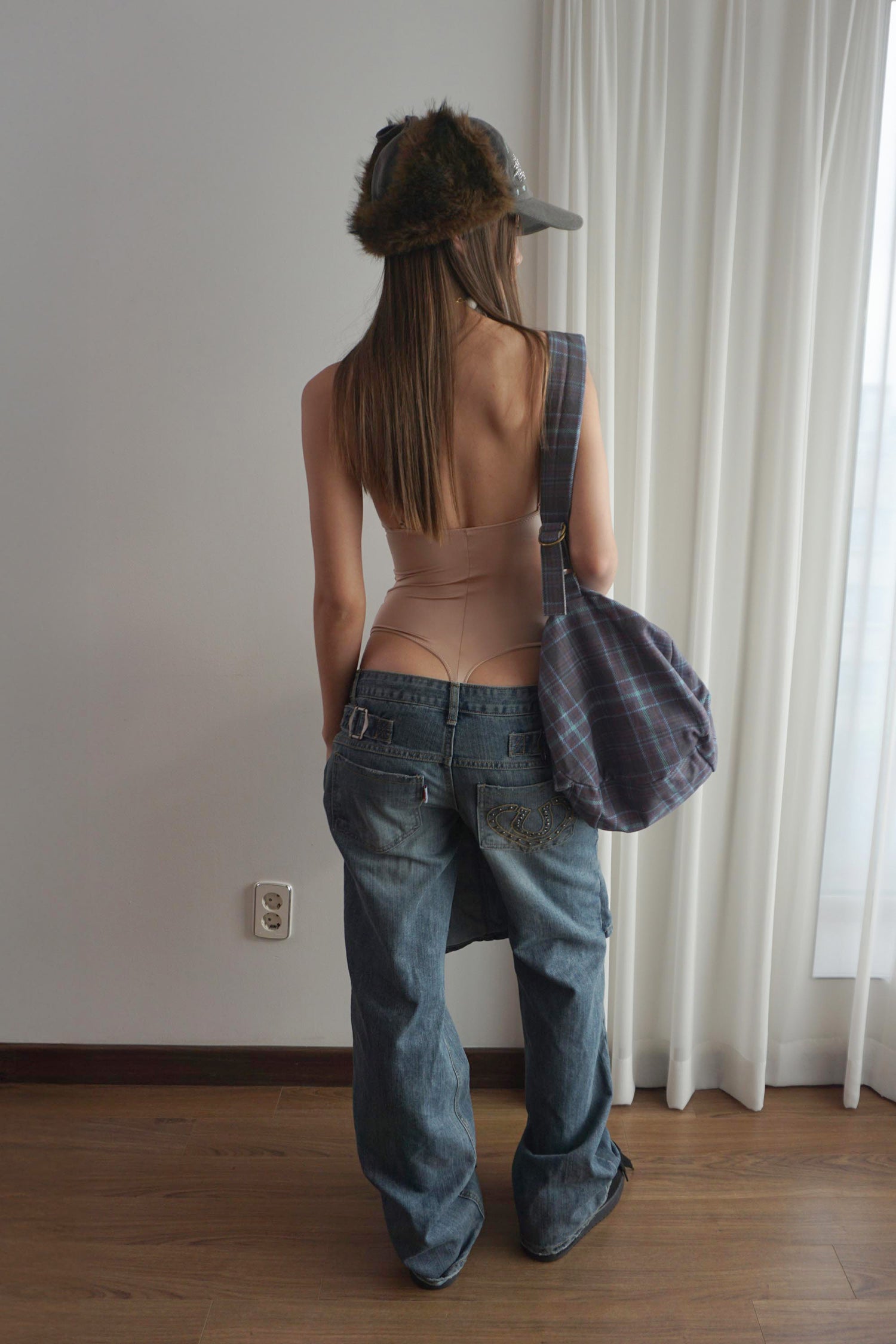 Nordic Twill Earflap Cap Washed Gray