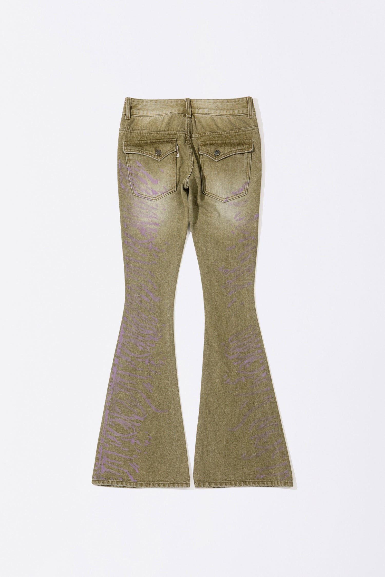 Flocking Bootcut Denim Washed Desert