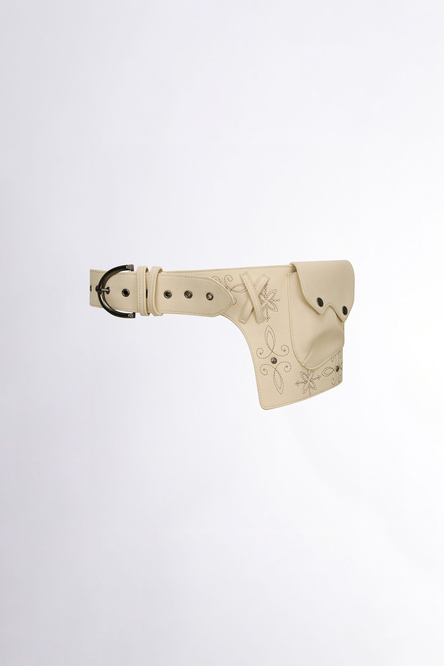 Western Faux Suede Belt Bag Raw