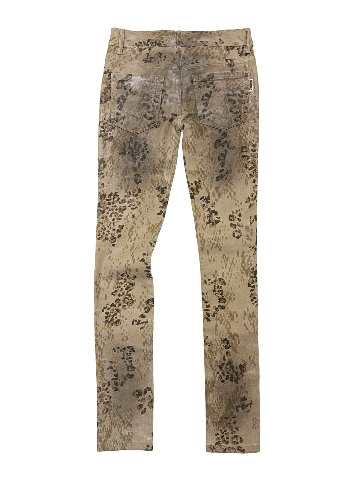 Wet Skinny Jeans Beige