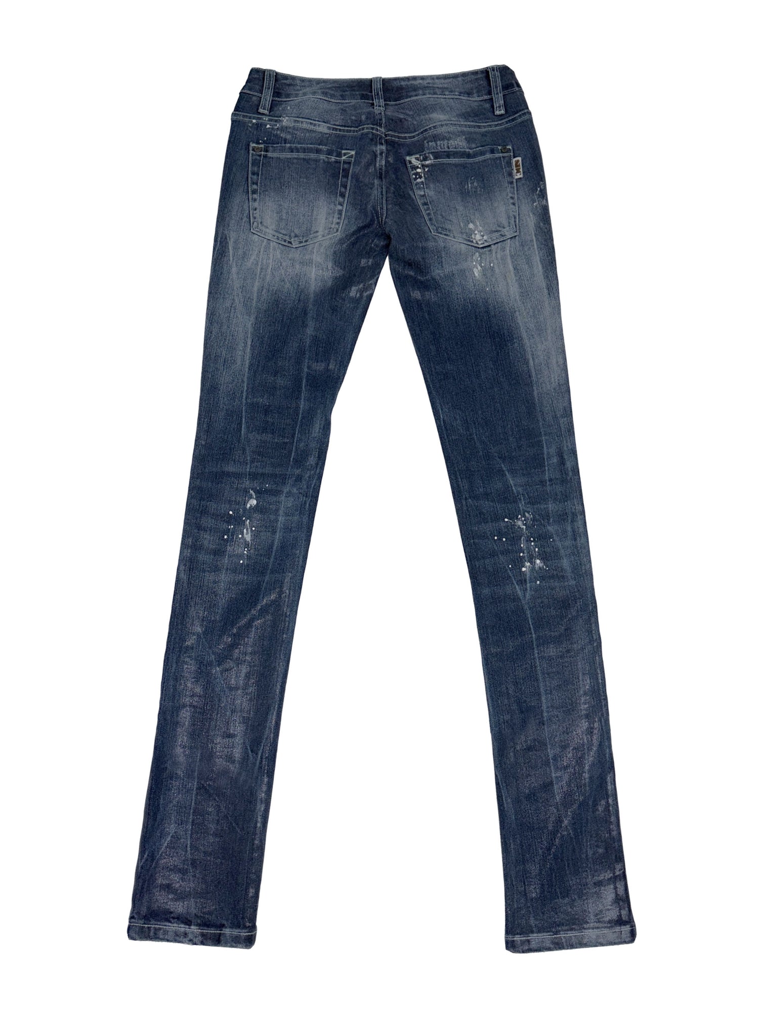 Wet Skinny Jeans Mid Blue