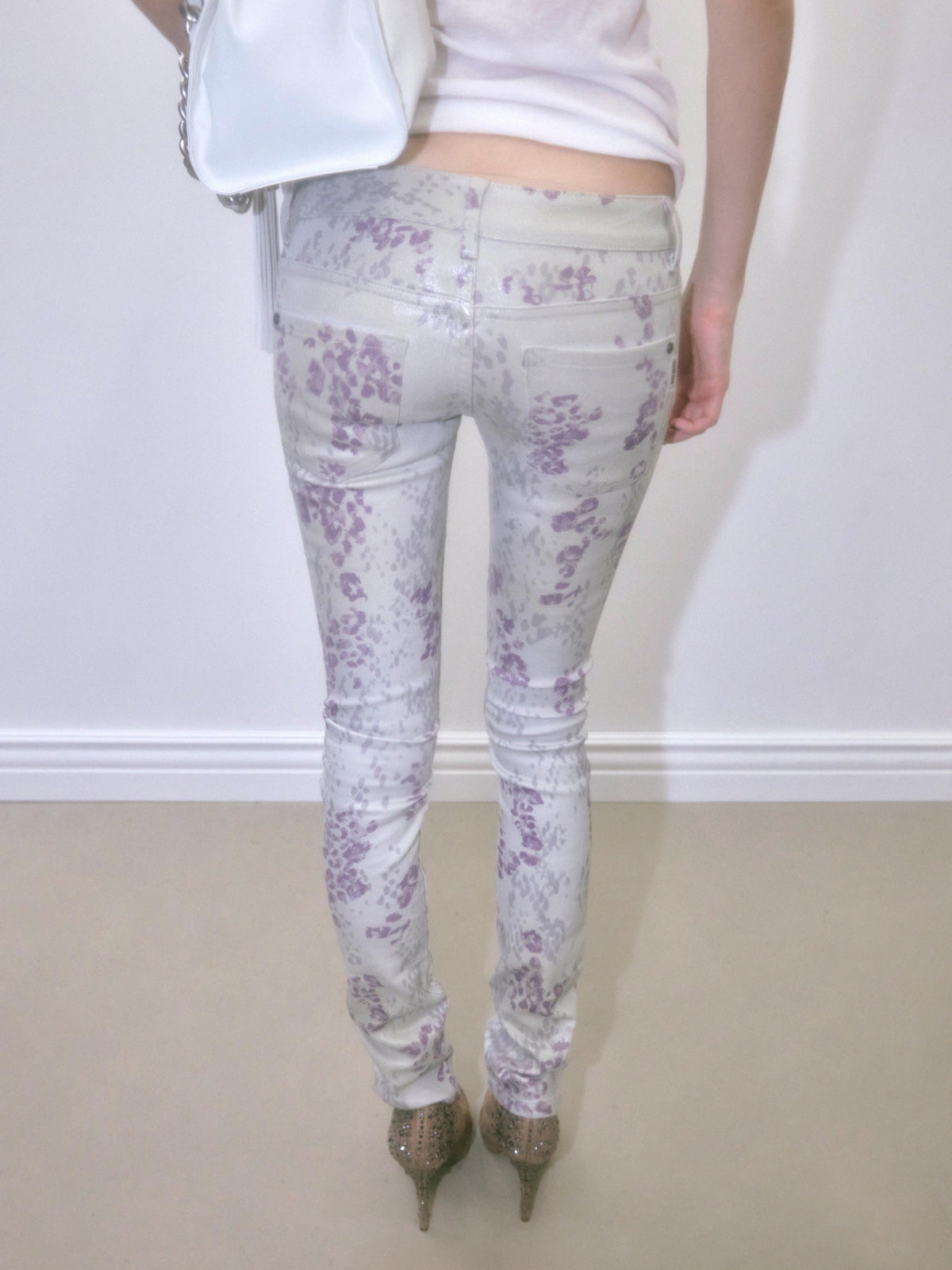 Wet Skinny Jeans Sage