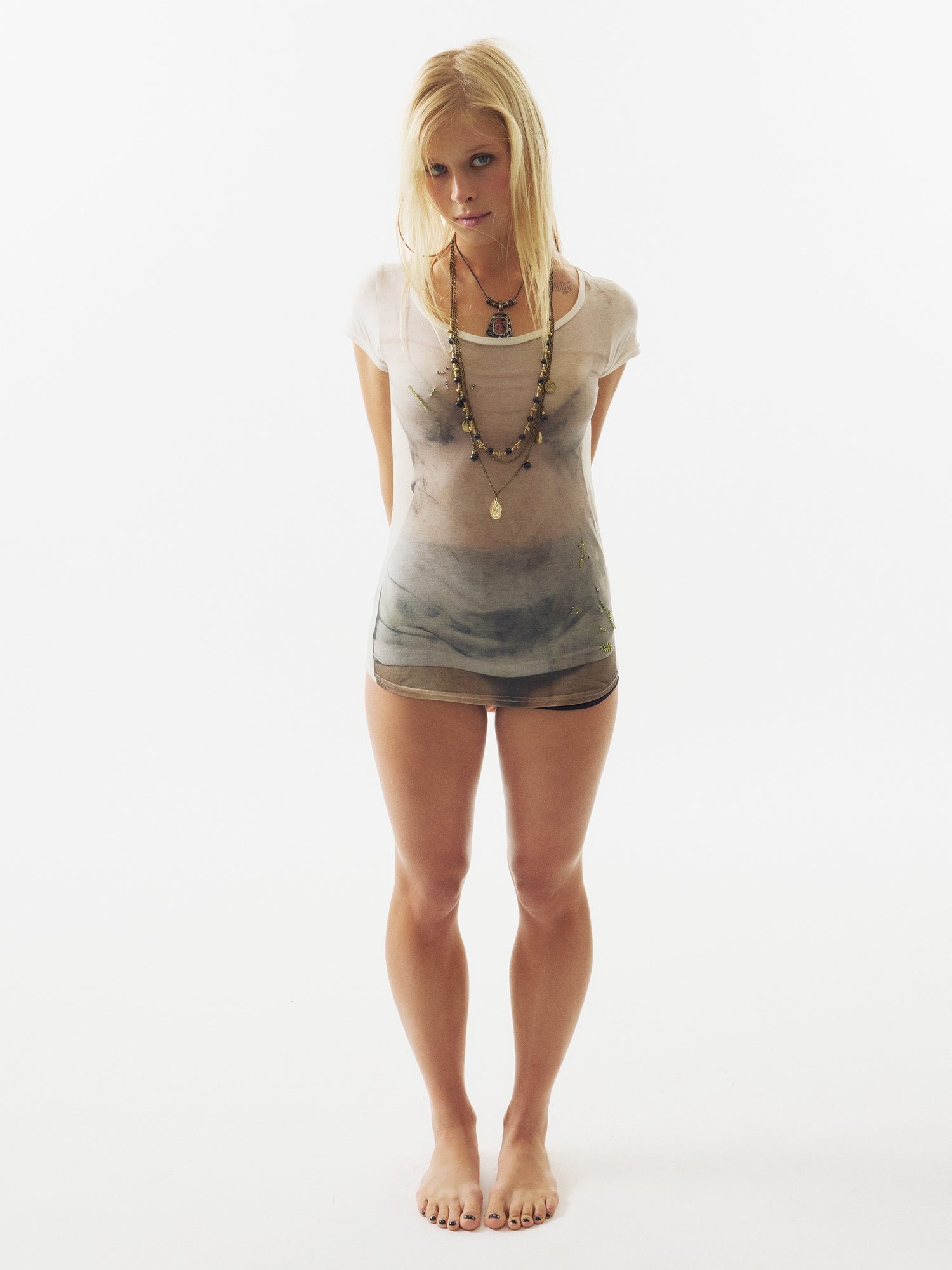 Wet Sheer Tee White
