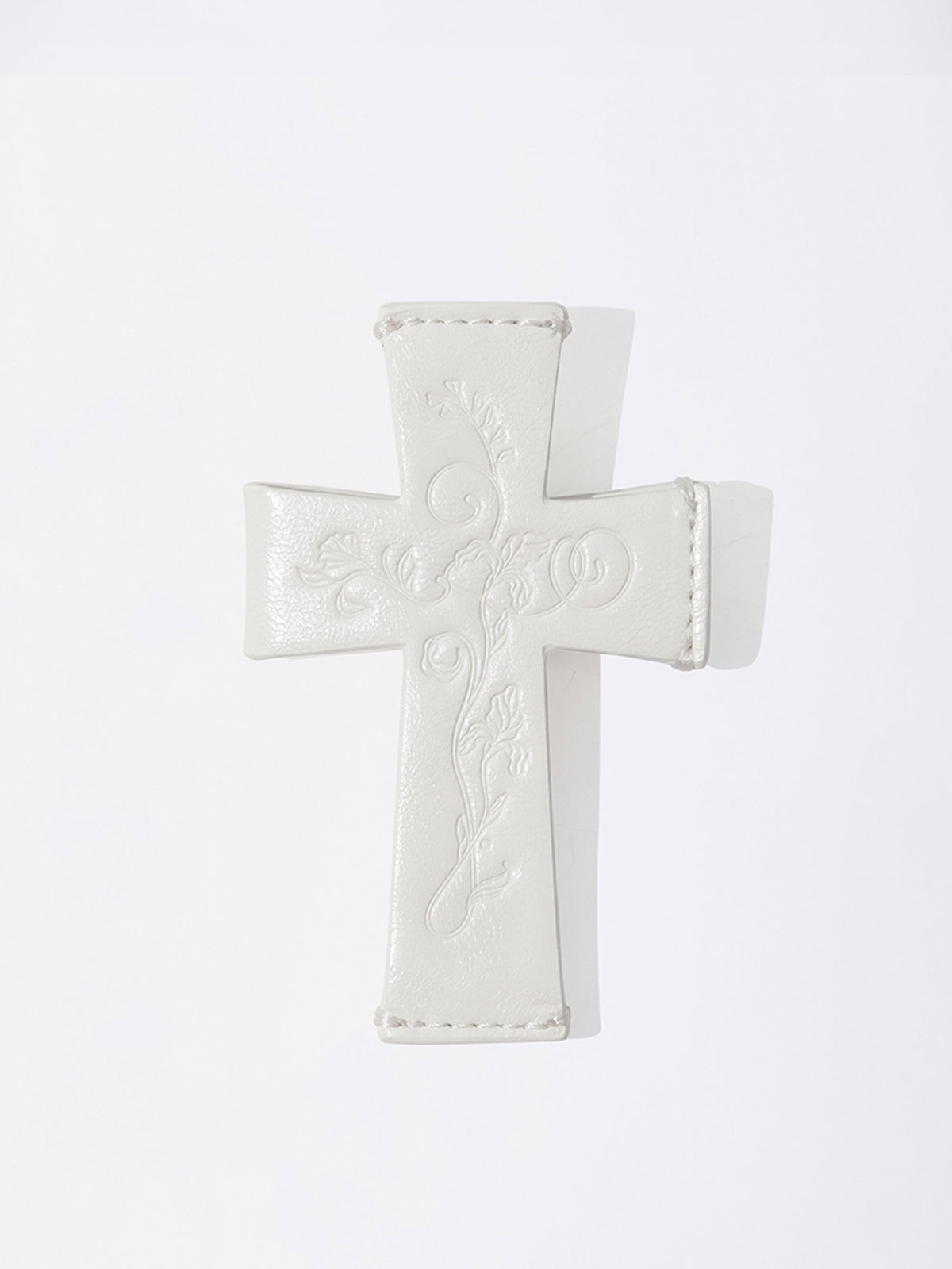 Cross Strap Wallet White