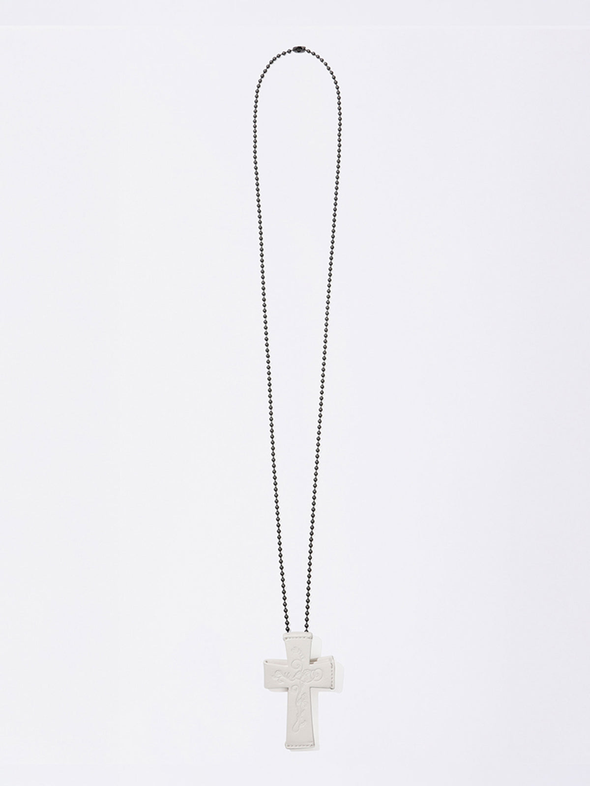 Cross Strap Wallet White