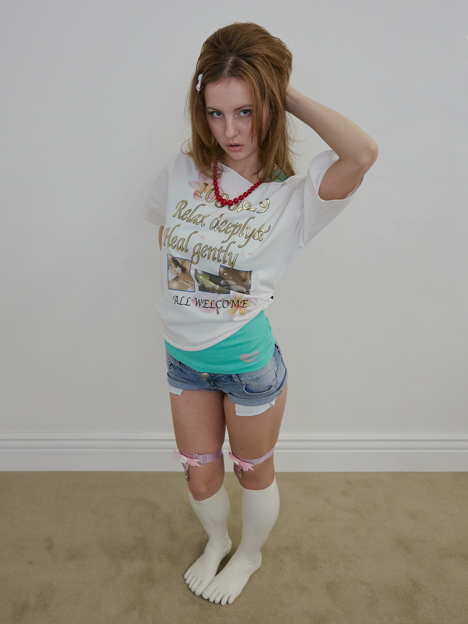 Healing Off-Shoulder Tee White