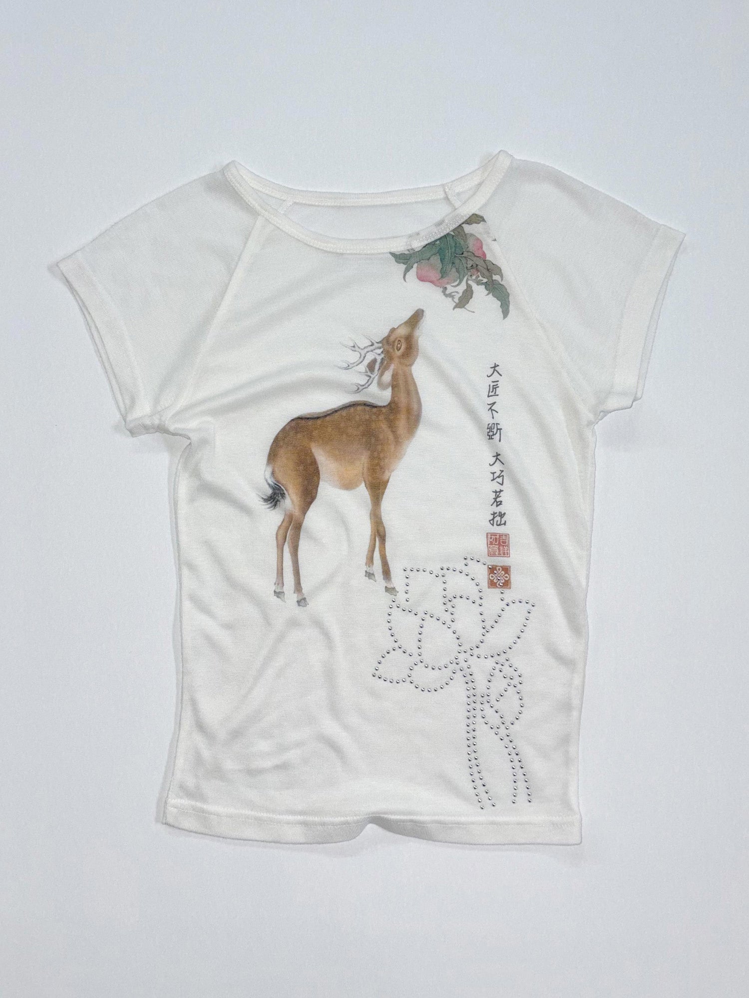 Zen Deer Tee White