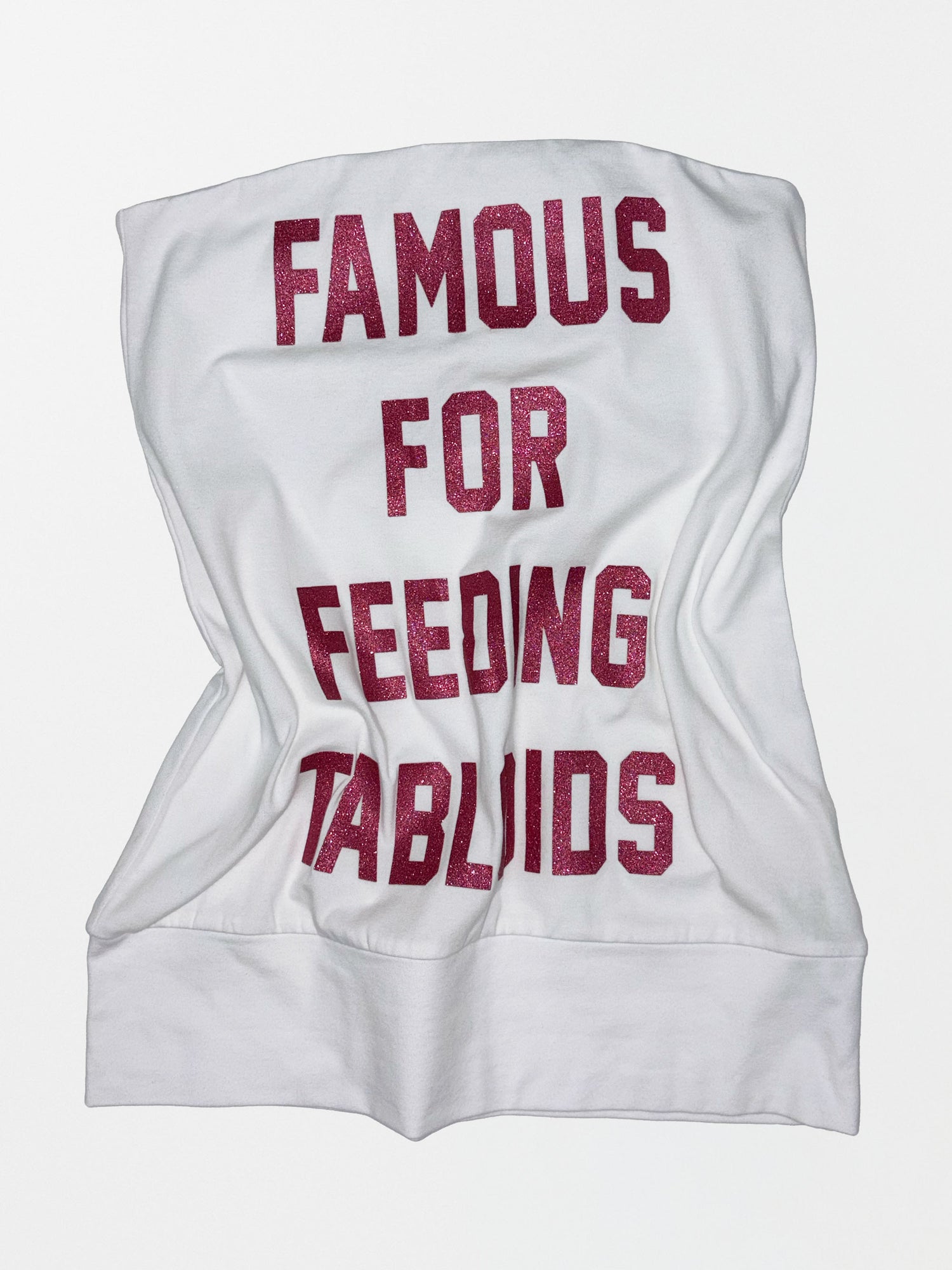 Tabloids Tube Top White