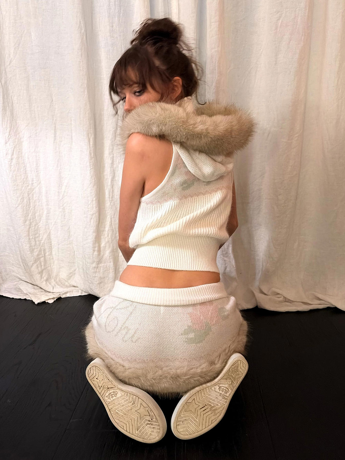 Zen Nordic Micro Skirt White